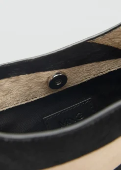 MANGO Torebki|Akcesoria Skórzane*Torebka skórzana w zebrę