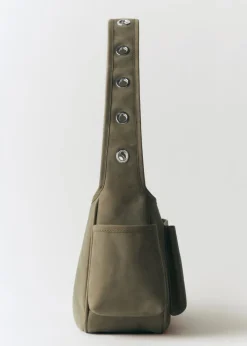 MANGO Torebki|Akcesoria Skórzane*Torebka skórzana z kieszeniami i ćwiekami