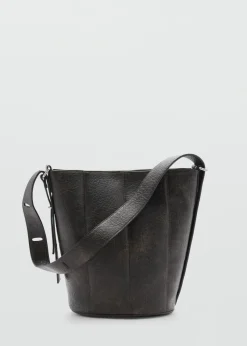 MANGO Torebki*Torebka typu bucket z imitacji skóry