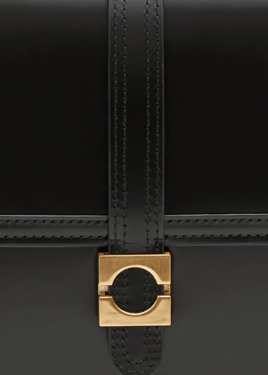 MANGO Torebki|Akcesoria Skórzane*Torebka z klapą 100% skóra