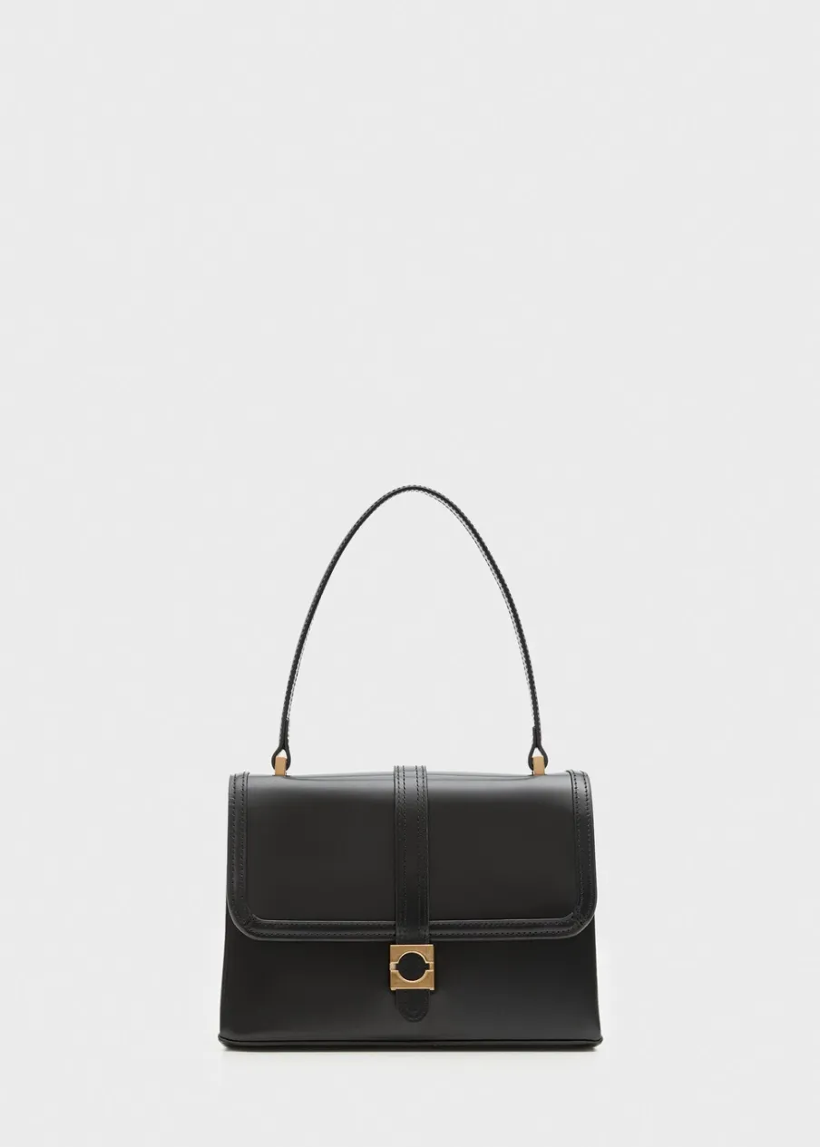 MANGO Torebki|Akcesoria Skórzane*Torebka z klapą 100% skóra