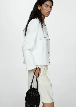 MANGO Torebki*Torebka z koralików z frędzlami