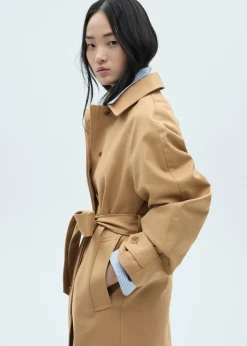 MANGO Płaszcze*Trencz bawełniany z paskiem