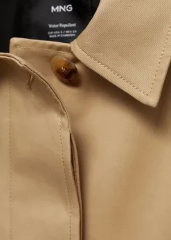 MANGO Płaszcze*Trencz bawełniany z paskiem