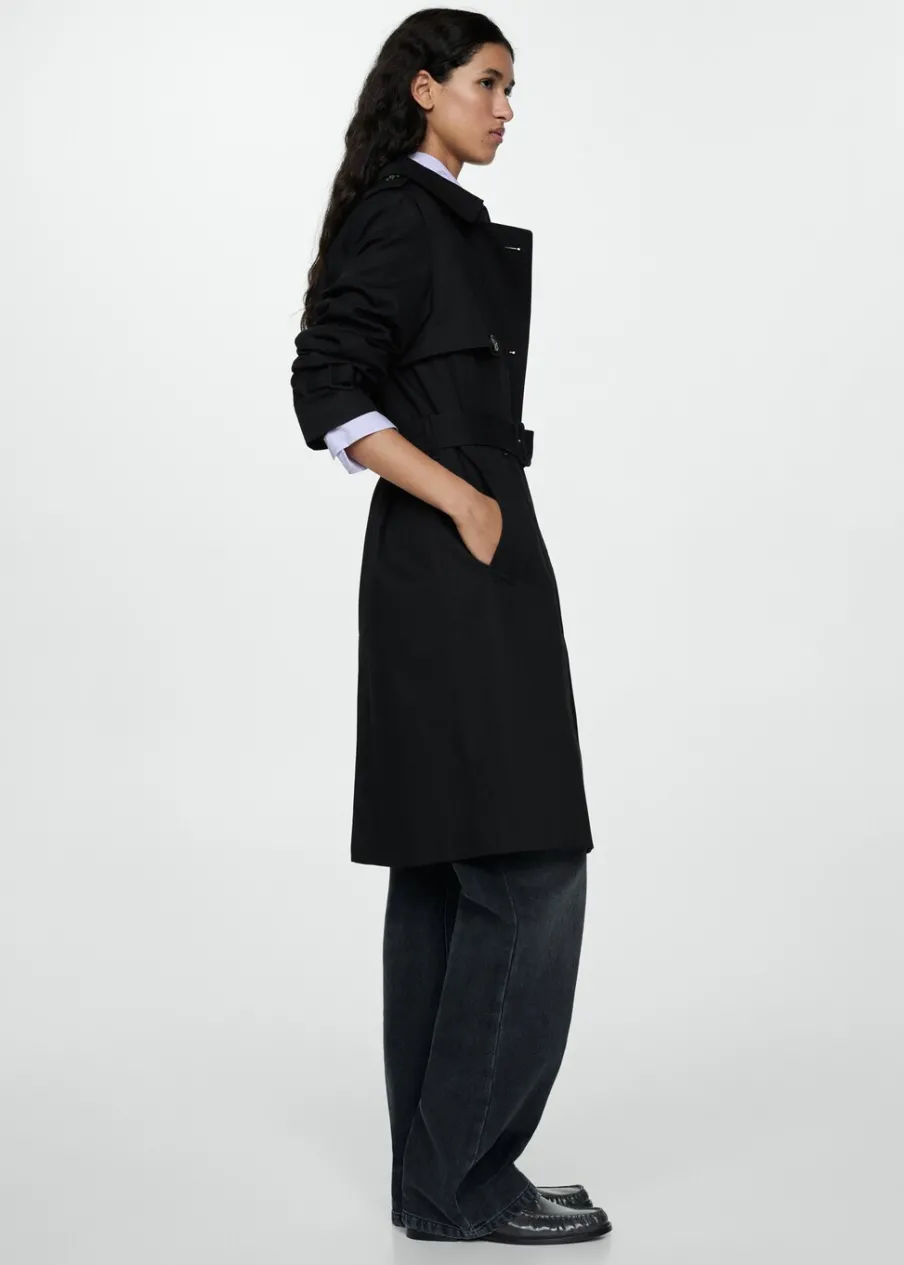 MANGO Płaszcze*Trencz klasyczny z paskiem