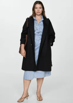 MANGO Płaszcze*Trencz klasyczny z paskiem