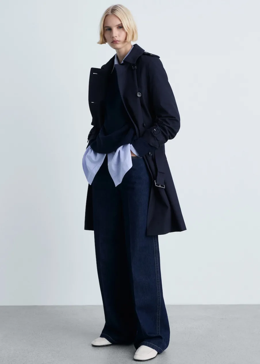 MANGO Płaszcze*Trencz klasyczny z paskiem