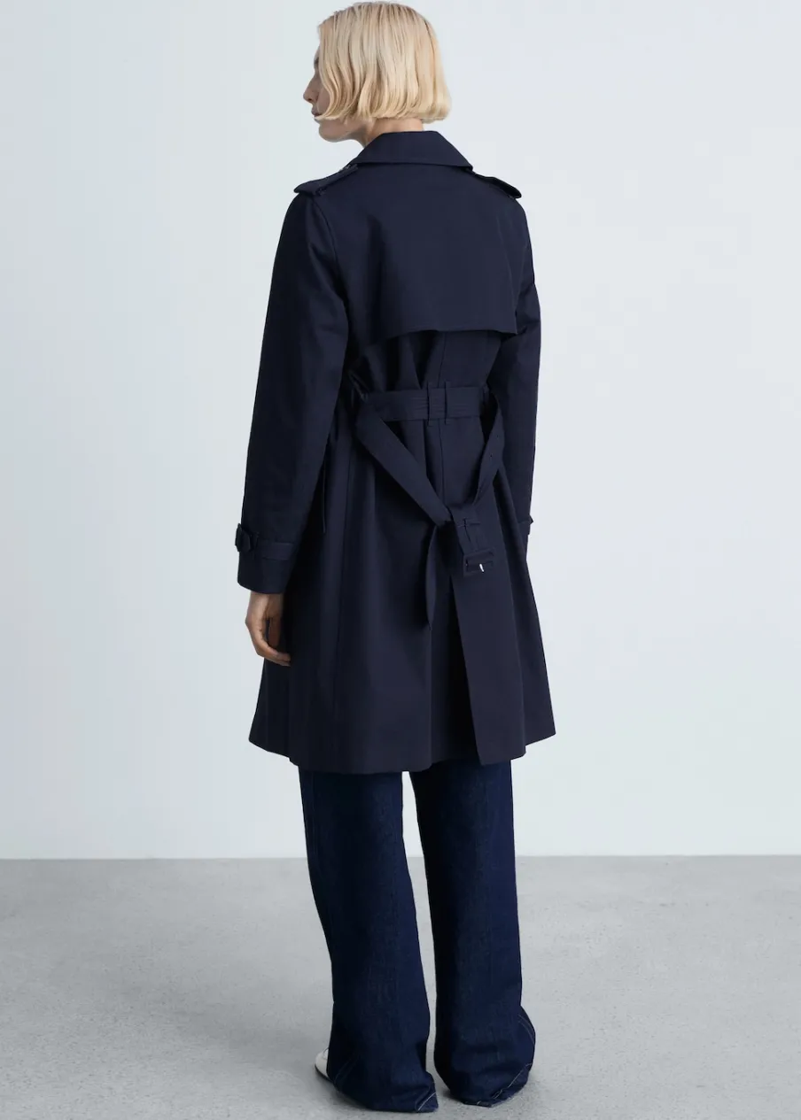 MANGO Płaszcze*Trencz klasyczny z paskiem