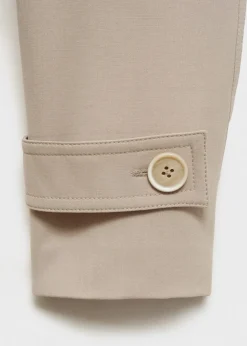 MANGO Płaszcze*Trencz oversize z paskiem