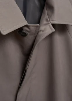 MANGO Płaszcze|Trencze*Trencz z paskiem ze szmerglowanego materiału