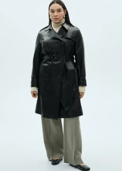 MANGO Płaszcze*Trencz ze sztucznej skóry