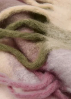 MANGO Więcej Akcesoriów*Trójkolorowy szalik w kratę