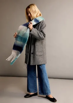 Dzieci MANGO Szaliki I Czapki*Trójkolorowy szalik w pasy