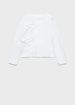Dzieci MANGO Koszulki I Topy*T-shirt z haftowanymi detalami