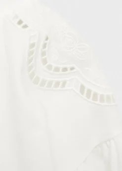 Dzieci MANGO Koszulki I Topy*T-shirt z haftowanymi detalami