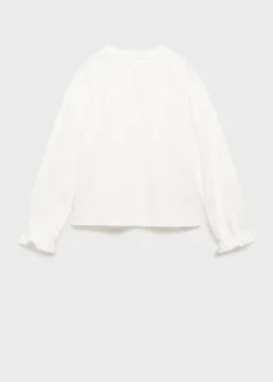 Dzieci MANGO Koszulki I Topy*T-shirt z haftowanymi detalami