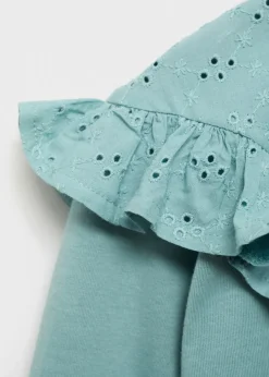 Dzieci MANGO Koszulki I Topy*T-shirt z haftowanymi detalami