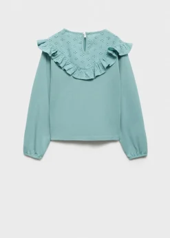 Dzieci MANGO Koszulki I Topy*T-shirt z haftowanymi detalami