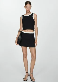 MANGO Spódnice*Tweedowa spódnica mini