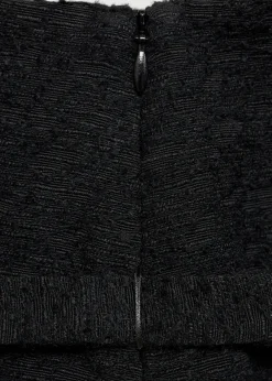 MANGO Spódnice*Tweedowa spódnica mini z ozdobnym paskiem