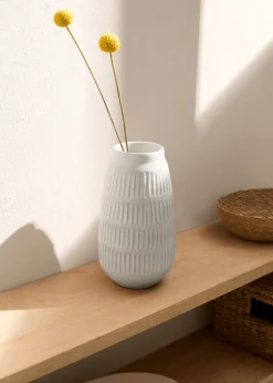 MANGO Dekoracja Sypialni|Wazony*Wazon z terakoty z wypukłym wzorem