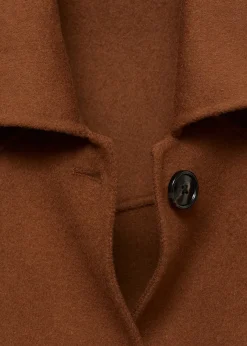 MANGO Kurtki*Wełniana kurtka z frędzlami