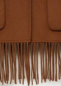 MANGO Kurtki*Wełniana kurtka z frędzlami