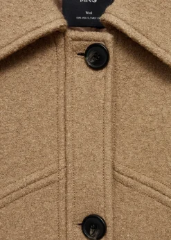 MANGO Płaszcze*Wełniany płaszcz oversize