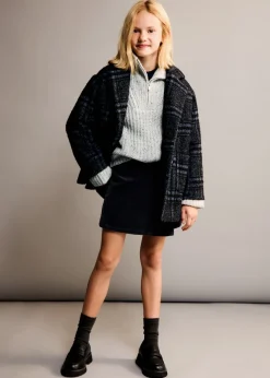 Dzieci MANGO Płaszcze I Kurtki*Wełniany płaszcz w kratę