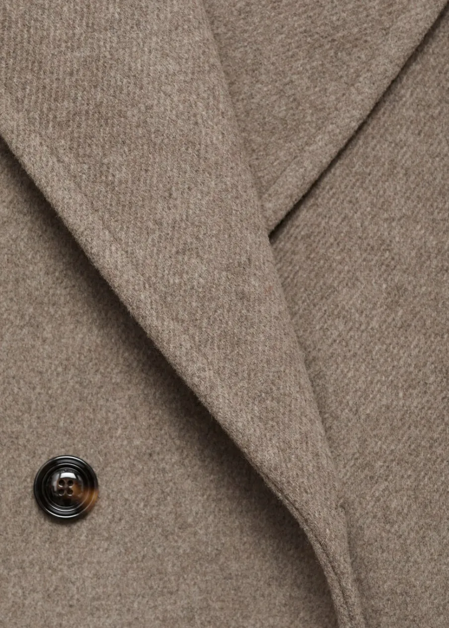 MANGO Płaszcze*Wełniany płaszcz z klapami