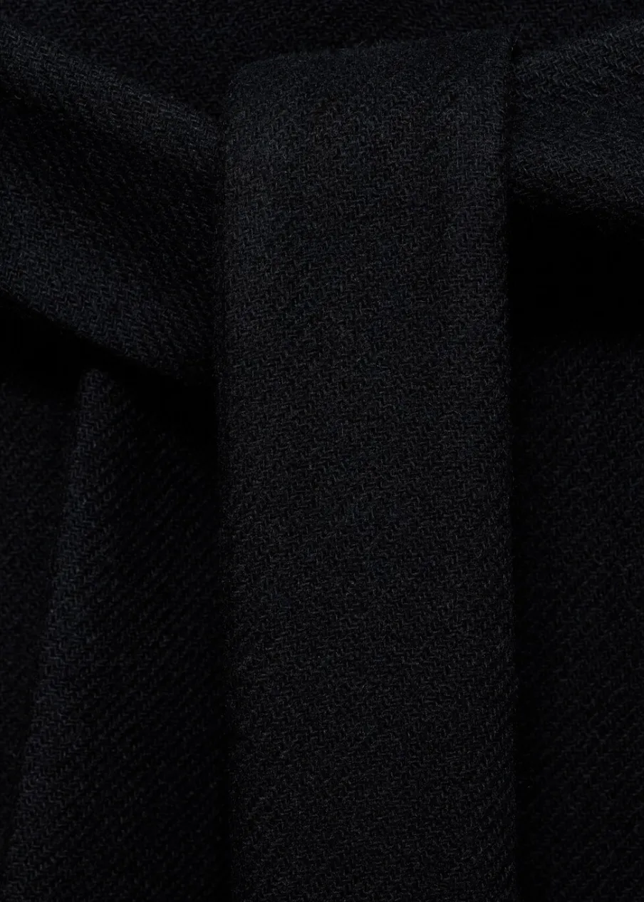 MANGO Płaszcze*Wełniany płaszcz z paskiem