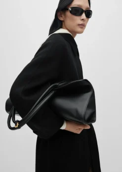 MANGO Płaszcze*Wełniany płaszcz z paskiem