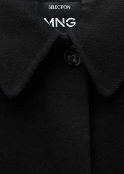 MANGO Płaszcze*Wełniany płaszcz z paskiem