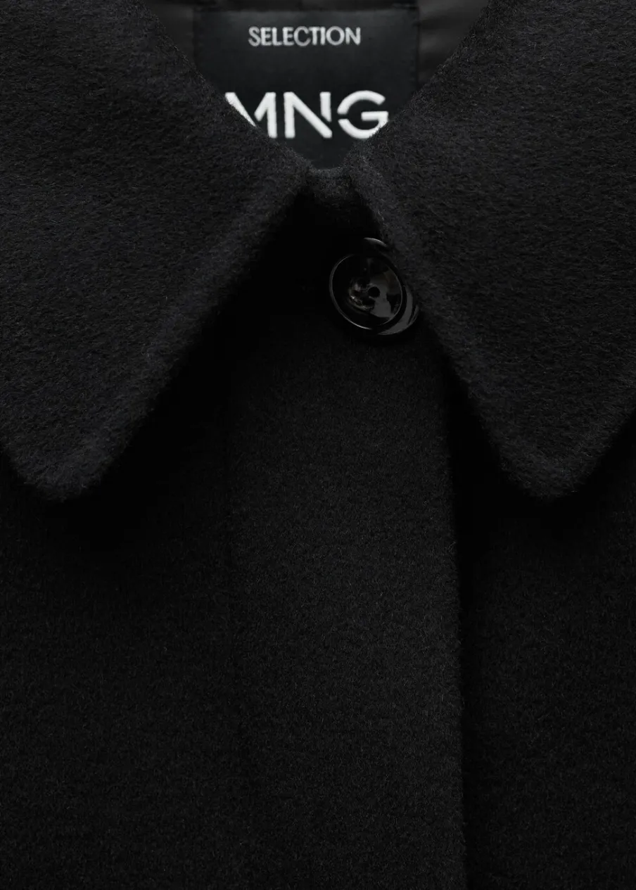 MANGO Płaszcze*Wełniany płaszcz z paskiem