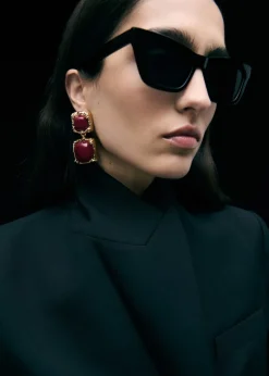 MANGO Biżuteria*Wiszące kolczyki z koralikami