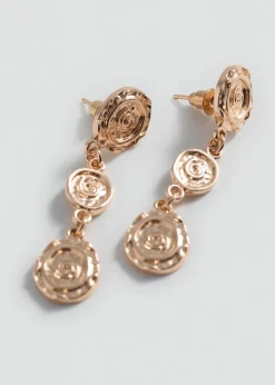 MANGO Biżuteria*Wiszące kolczyki z monetą