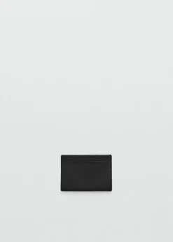 MANGO Galanteria Skórzana*Wizytownik efekt saffiano