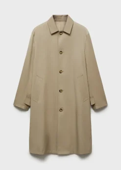 MANGO Kurtki I Koszule Wierzchnie|Płaszcze*Wodoodporny trencz relaxed fit