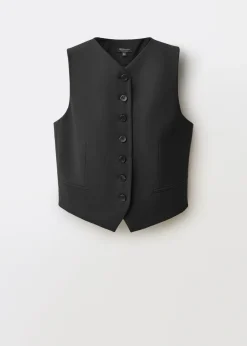 MANGO Kamizelki*Wool blend suit vest