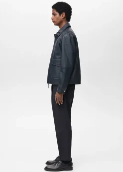 MANGO Spodnie*Wool slim fit pants with darts