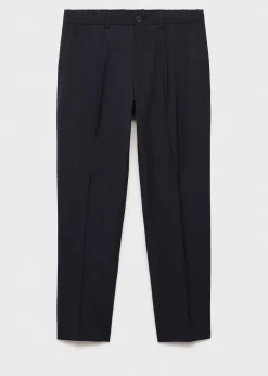 MANGO Spodnie*Wool slim fit pants with darts