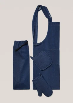 MANGO Akcesoria Kuchenne*Worek na chleb z denimu z troczkami do regulacji