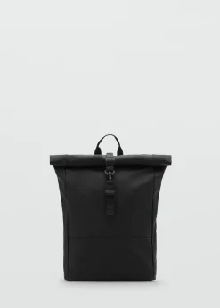 MANGO Plecaki I Torby*Woskowany plecak z zapięciem na klapę