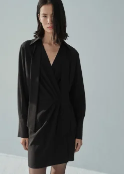 MANGO Sukienki I Kombinezony*Wrap dress with shirt collar