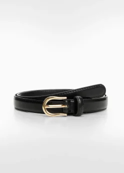 MANGO Paski*Wąski pasek z klamrą