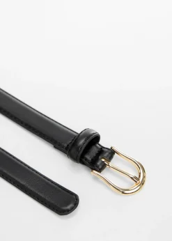 MANGO Paski*Wąski pasek z klamrą