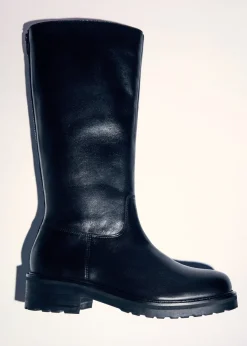 MANGO Buty|Akcesoria Skórzane*Wysokie kozaki skórzane na zamek