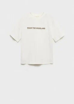 Dzieci MANGO Koszulki*Wzorzysta bawełniana koszulka