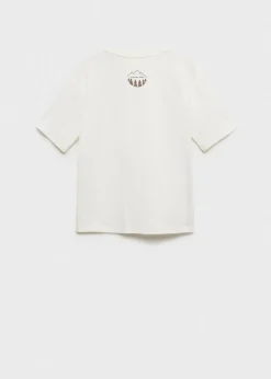 Dzieci MANGO Koszulki*Wzorzysta bawełniana koszulka