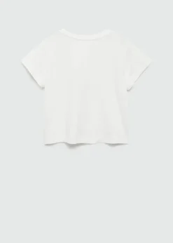 Dzieci MANGO Koszulki I Topy*Wzorzysta bawełniana koszulka